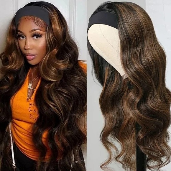 24” Body Wave Headband Wig FB30 Color Glueless Wig - Picture 3 of 3